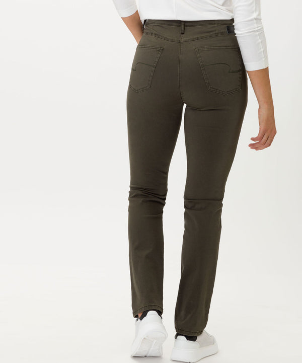 Laura Super-Slim Khaki Trousers | Brax