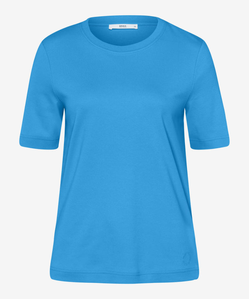 Cira Round Neck T-Shirt in Bright Blue | Brax | Sarah Thomson | New Season 2023