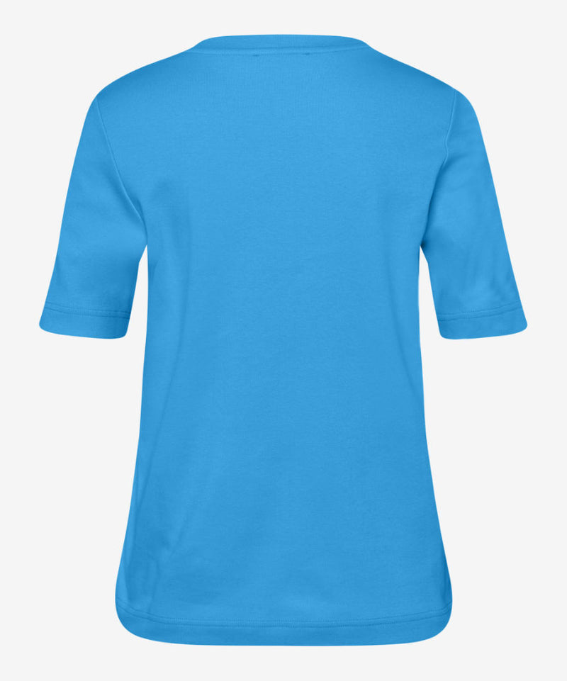 Cira Round Neck T-Shirt in Bright Blue | Brax | Sarah Thomson | New Season 2023