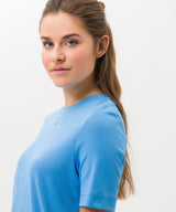 Cira Round Neck T-Shirt in Bright Blue | Brax | Sarah Thomson | New Season 2023 | Classic Tee