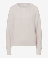 The Lesley round neck jumper in Pearl from the Brax A/W22 collection.