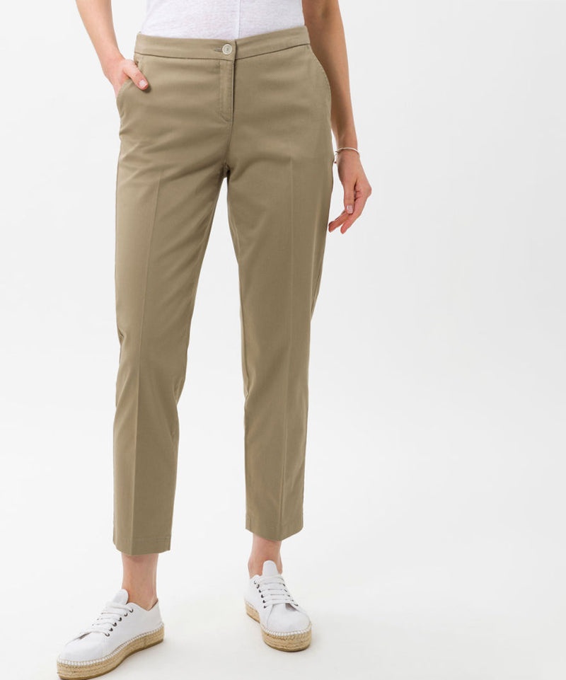 Sarah Thomson x Brax S/S 22 - Maron Tailored Trousers in Khaki