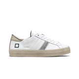 Hill Low Vintage Calf White-Platinum Trainers | D.A.T.E Sneakers