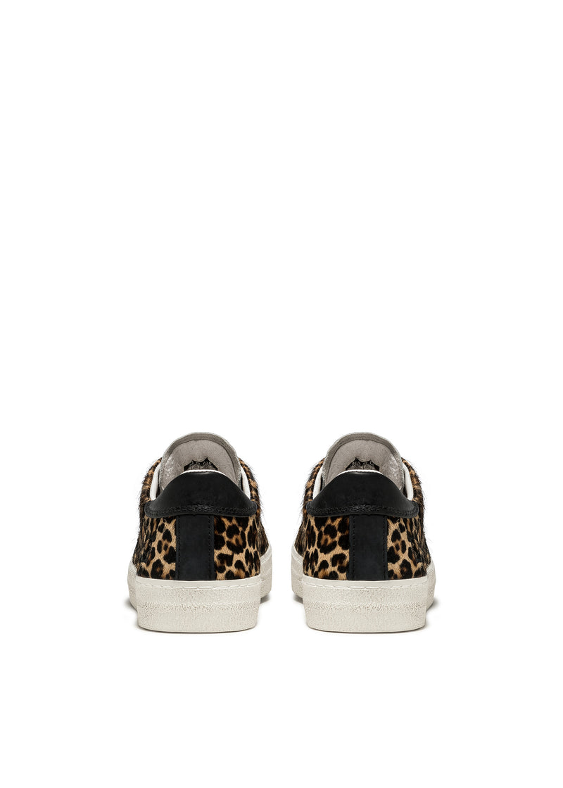 Hill Low Pony White-Leopard Trainers | D.A.T.E Trainers