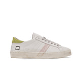 Hill Low White-Yellow Calf Trainers | D.A.T.E Sneakers at Sarah Thomson