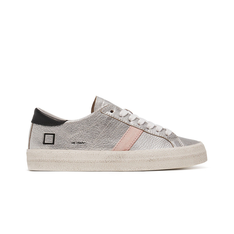 Hill Low Silver Calf Trainers | D.A.T.E Sneakers at Sarah Thomson