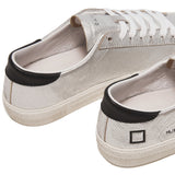 Hill Low Silver Calf Trainers | D.A.T.E Sneakers at Sarah Thomson | Details