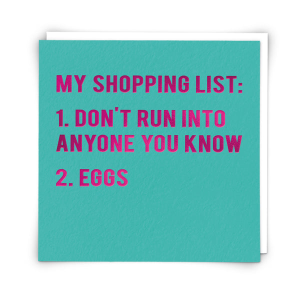 My Shopping List... Card | Redback