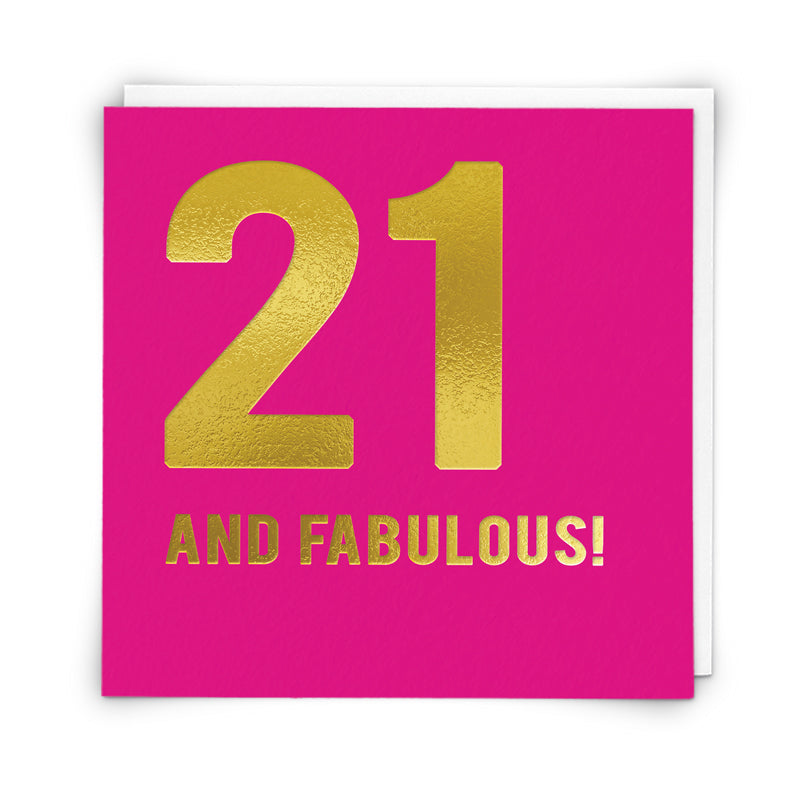 21 and fabulous! Card | Redback