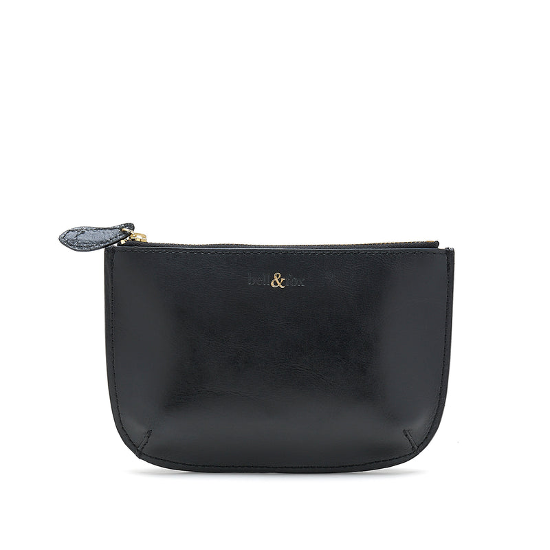 FAYETTE Leather Purse | Bell & Fox | Black Leather | Sarah Thomson Melrose
