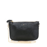 IZZY Cross Body Leather Bag in Black 'Pony' Leather | Bell & Fox | Sarah Thomson Melrose