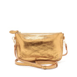 IZZY Cross Body Leather Bag in Metallic Bronze Leather | Bell & Fox | Sarah Thomson Melrose