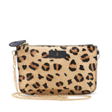 IZZY Cross Body Leather Bag in Light Leopard 'Pony' Leather | Bell & Fox | Sarah Thomson Melrose