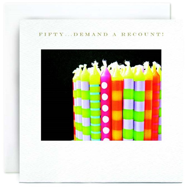 "Fifty...Demand A Recount" Card | Susan O'Hanlon