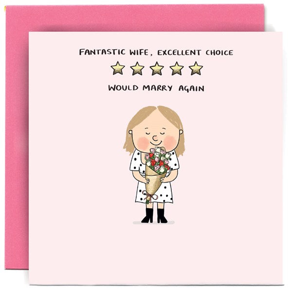 "Fantastic Wife, Excellent Choice" Card | Susan O'Hanlon