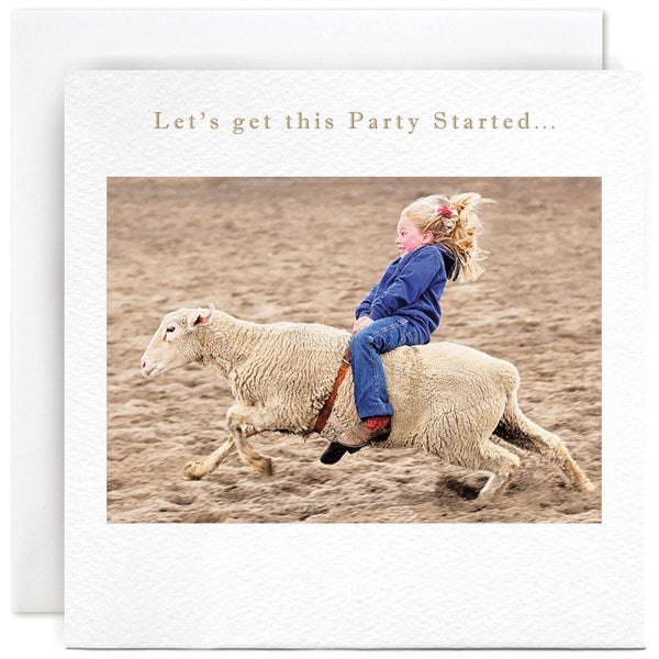 "Let's get this party started" Card | Susan O'Hanlon