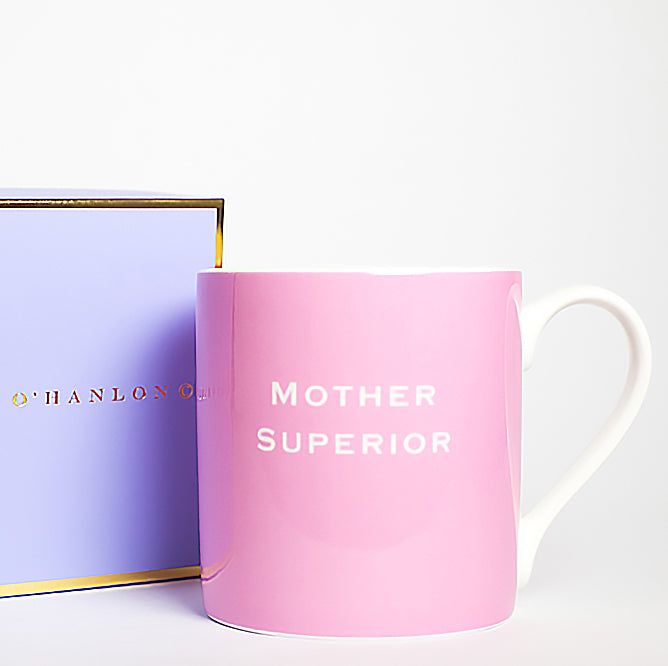 'Mother superior' Mug in Pink | Susan O'Hanlon