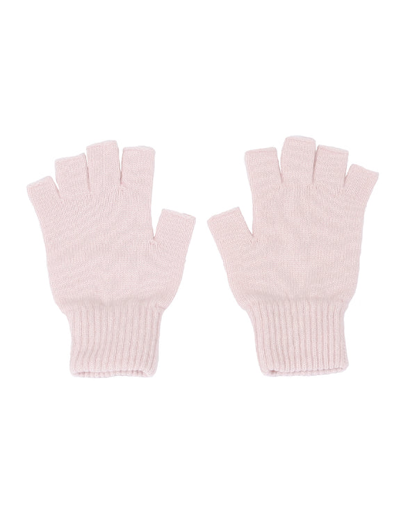 Blush Pink Cashmere Fingerless Gloves | Sarah Thomson Knitwear