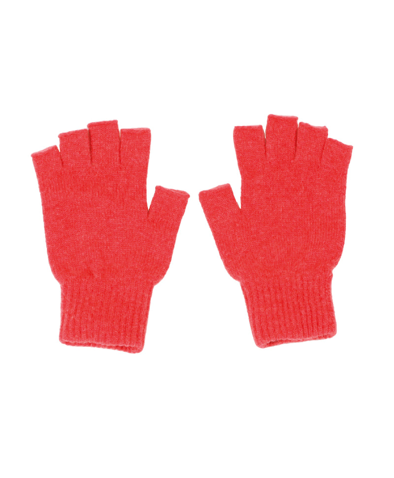 Coral Cashmere Fingerless Gloves | Sarah Thomson Knitwear