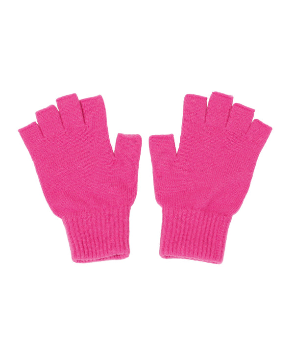 Fuchsia Cashmere Fingerless Gloves | Sarah Thomson Knitwear