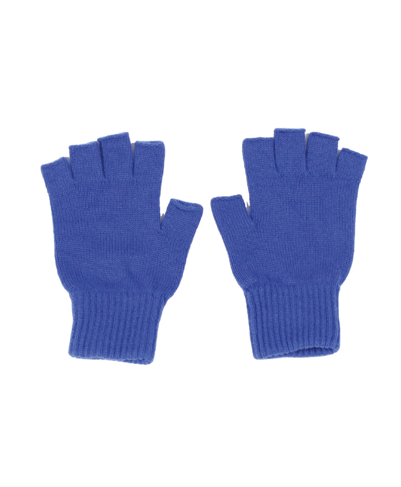 Royal Blue Cashmere Fingerless Gloves | Sarah Thomson Knitwear