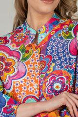 The Liza Linen Maxi Dress in Disco Print | Sartoria Saracena