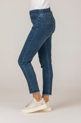 Lavina Frayed Denim Pull-On Jeans | Brax