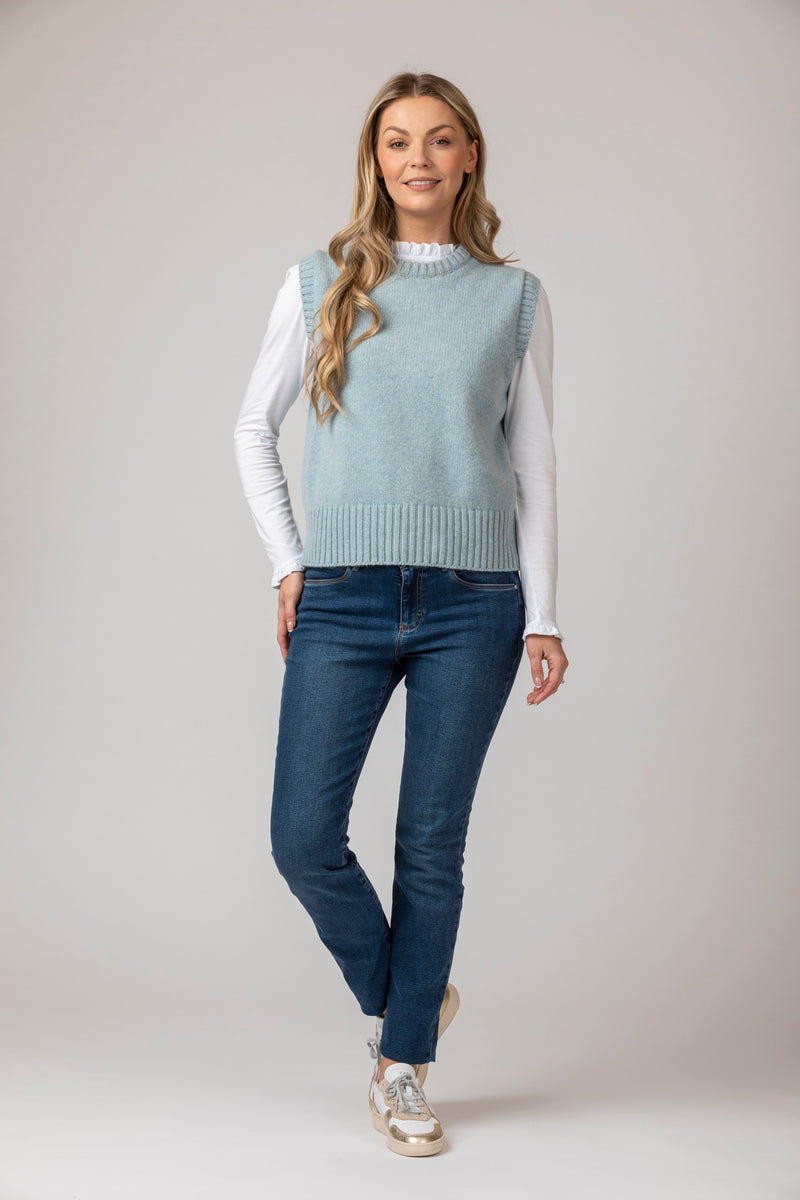 NEW Scottish-Made Geelong Wool Tank Top | Sarah Thomson Knitwear