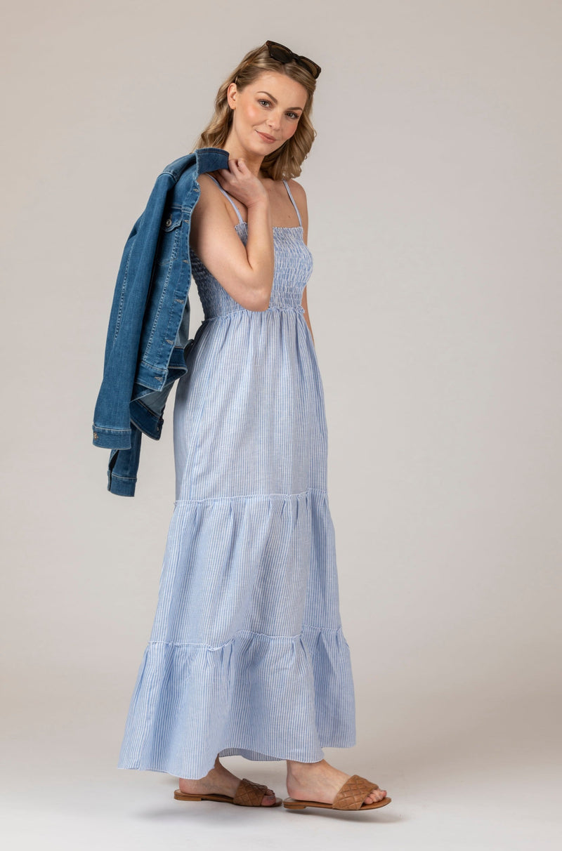 Gilly Linen Maxi Dress | Sartoria Saracena