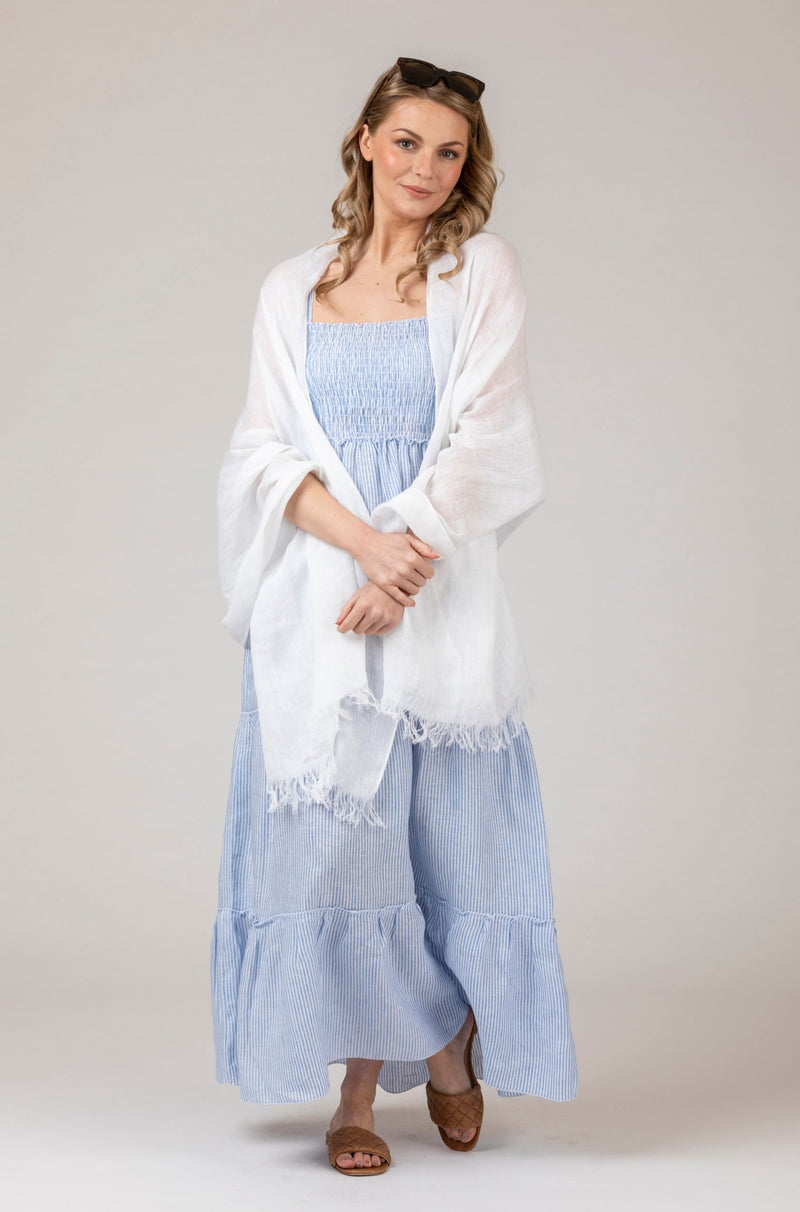 Gilly Linen Maxi Dress | Sartoria Saracena