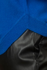 Blue Cashmere Round Neck Jumper | Estheme Cashmere