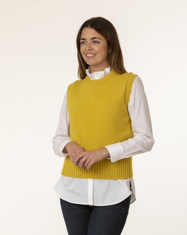 Yellow Geelong Wool Tank Top | Sarah Thomson