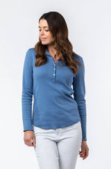 Sarah Thomson x Belluna S/S22 - Kaya Shirt in Blue