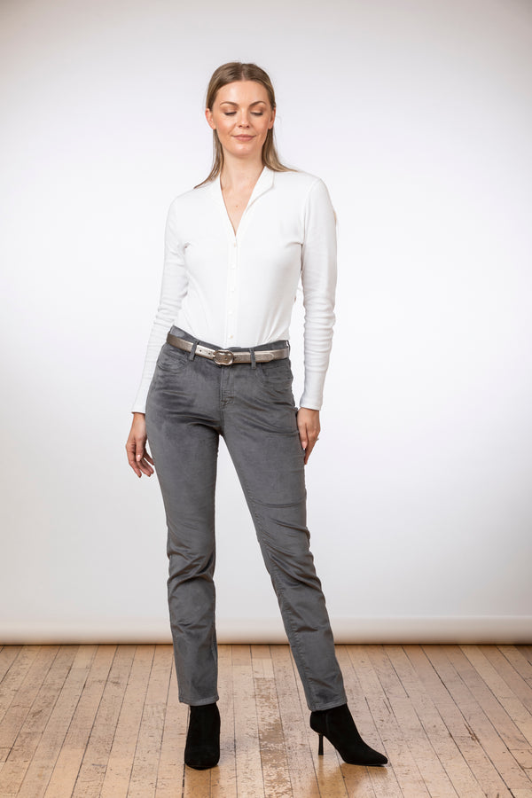 Mary Corduroy Five-Pocket Trousers in Grey | Brax
