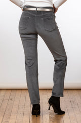 Grey Mary Fine Corduroy Five-Pocket Trousers | Brax