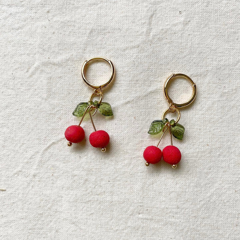 Cherry Hoop Earrings | Love Kiki at Sarah Thomson
