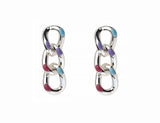 Chunky Multi Colour Chain Earrings | Sarah Thomson