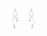 Pearl Drop Earrings with a Twist | Sarah Thomson