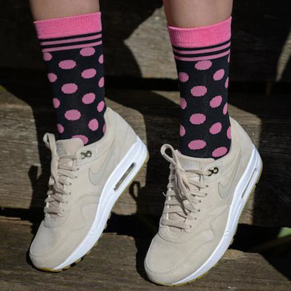 Women's Polka Dot Bamboo Socks | Swole Panda