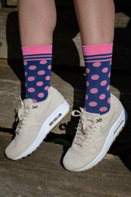 Women's Polka Dot Bamboo Socks | Swole Panda